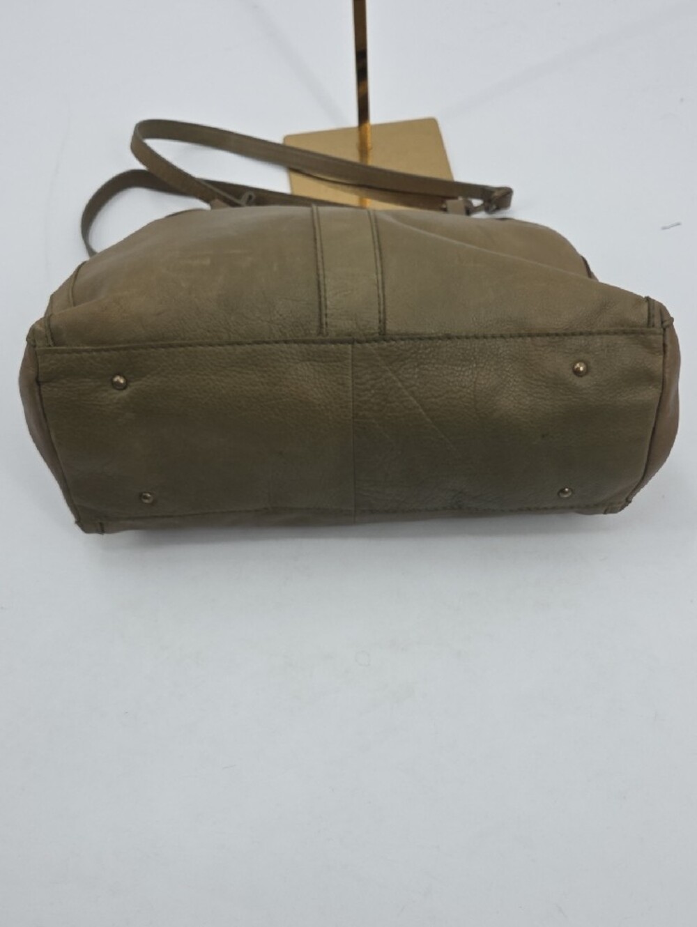 Olive Leather Shoulder Bag American Leather Co. - Picture 10 of 16